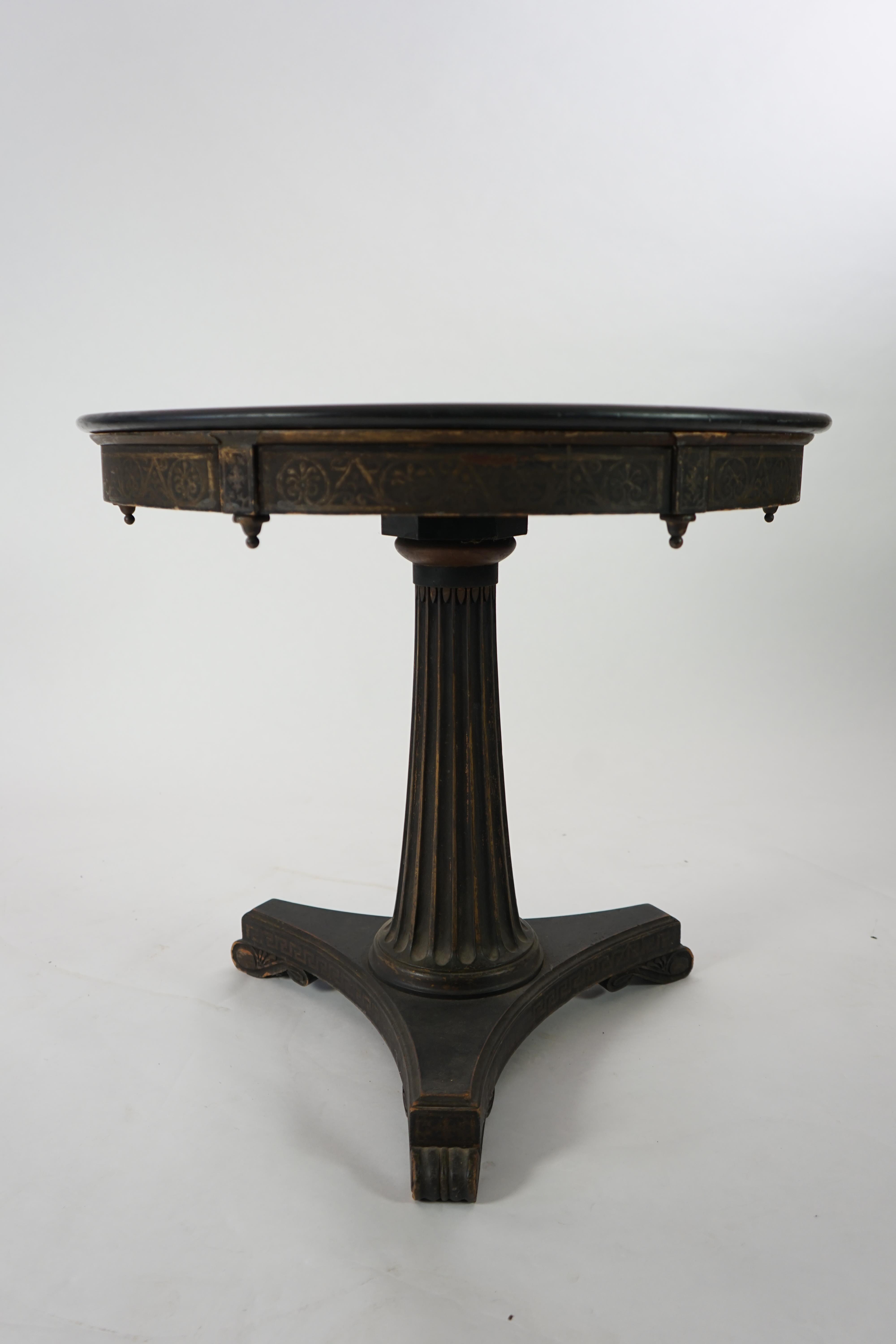 A 19th century Italian micro mosaic and specimen marble topped centre table